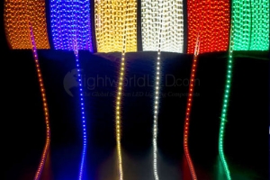 EXT 5050/60 Led x metro. (Pvc) 220 Volts. RGB